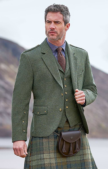Men's Tweed Kilt Day Jacket
