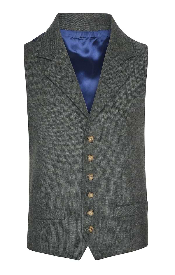 Men's Single Breasted Kilt Waistcoat