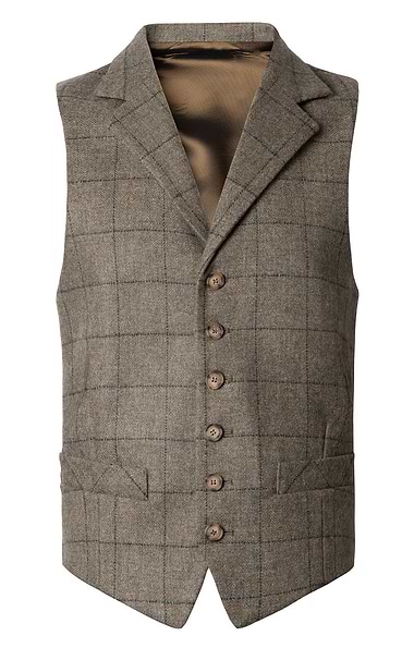 Men's Single Breasted Kilt Waistcoat