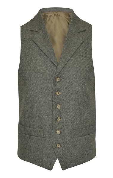 Men's Single Breasted Kilt Waistcoat