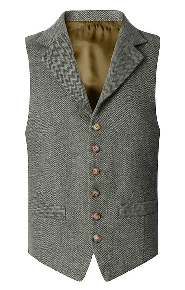 Men's Single Breasted Kilt Waistcoat