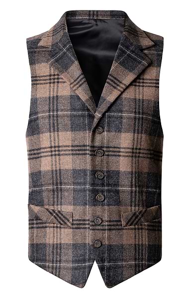 Men's Single Breasted Kilt Waistcoat