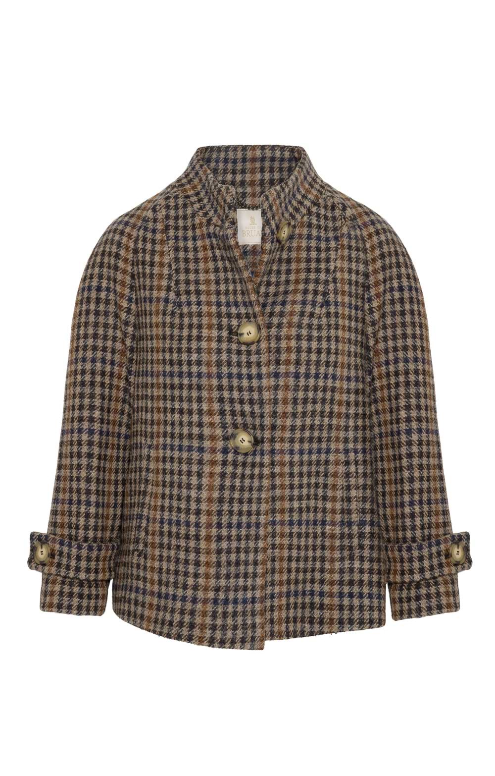 Ladies Harris Tweed® Charlotte Coat, Brown - House of Bruar