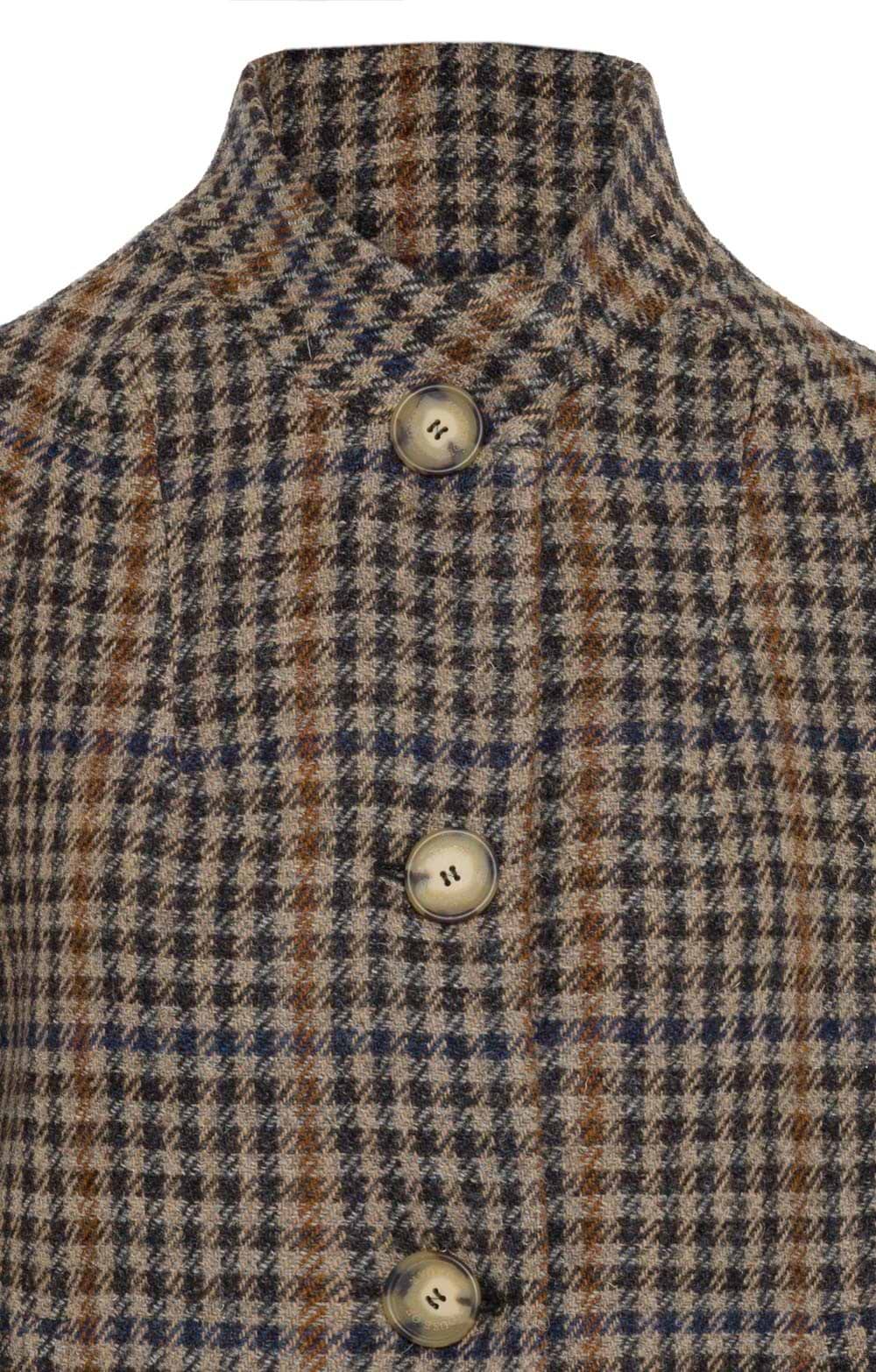 Ladies Harris Tweed® Charlotte Coat, Brown - House of Bruar