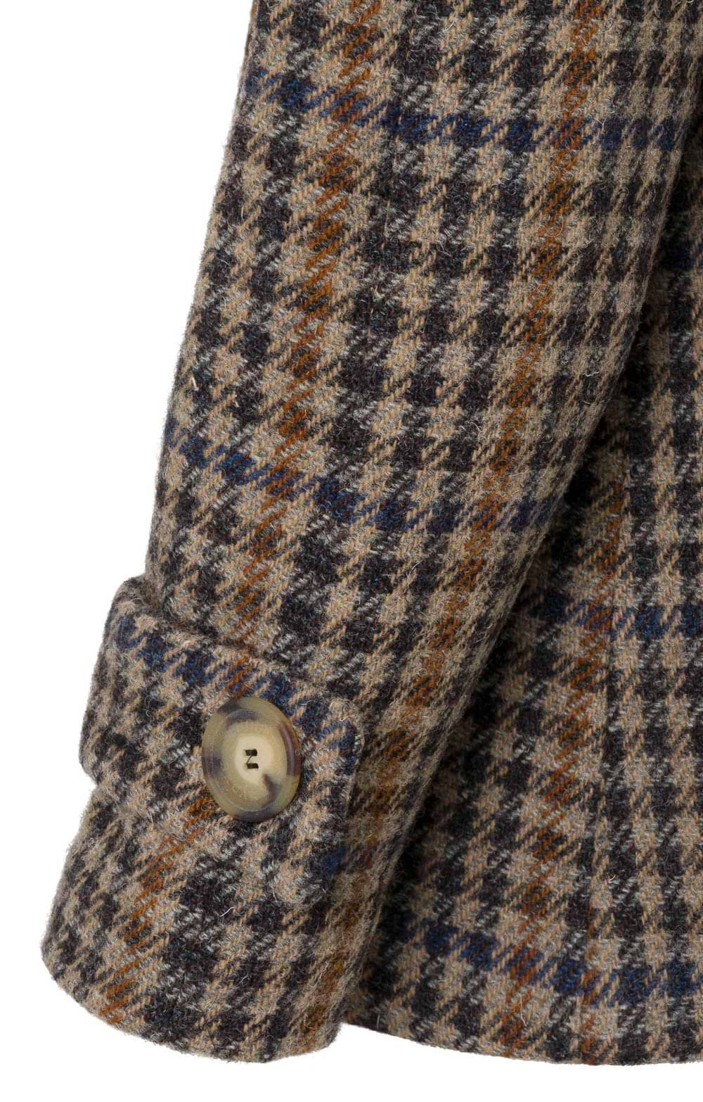 Ladies Harris Tweed® Charlotte Coat, Brown - House of Bruar