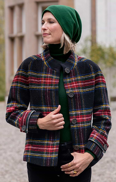 Ladies House of Bruar Tweed Charlotte Coat
