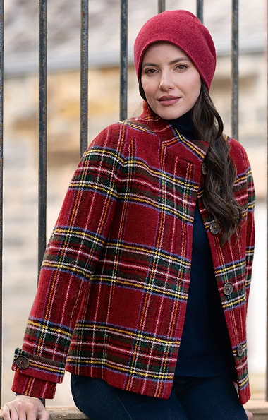 Ladies House of Bruar Tweed Charlotte Coat