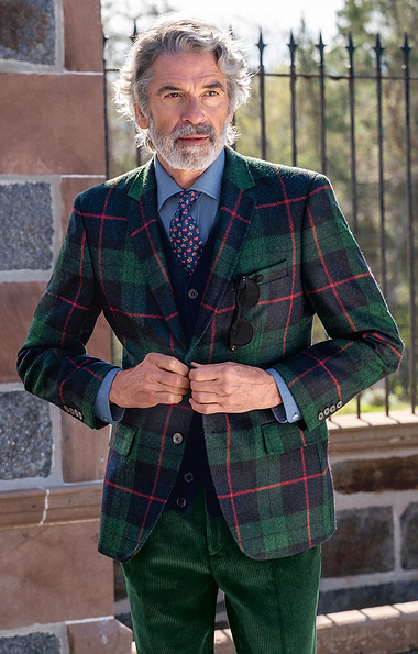 Men's Tartan Tweed Blazer