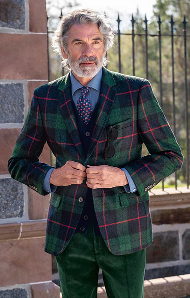 Men's Tartan Tweed Blazer