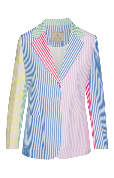 Ladies Patchwork Seersucker Jacket