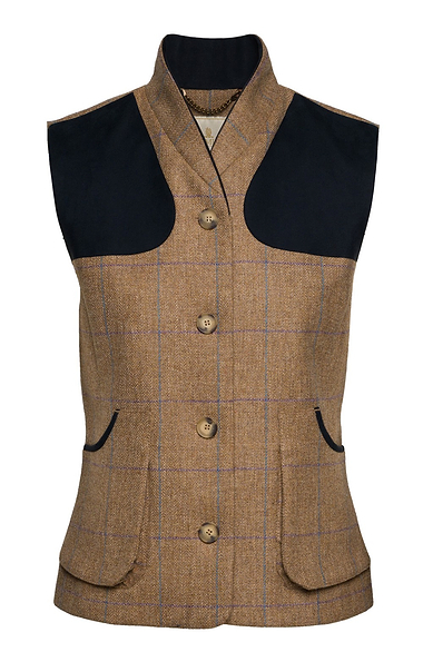 Ladies House of Bruar Saxony Tweed Sporting Waistcoat