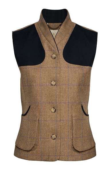 Ladies House of Bruar Saxony Tweed Sporting Waistcoat
