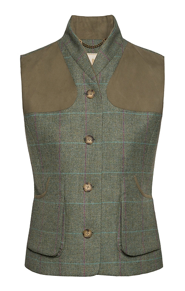 Ladies House of Bruar Saxony Tweed Sporting Waistcoat