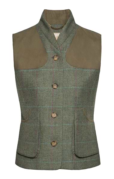 Ladies House of Bruar Saxony Tweed Sporting Waistcoat