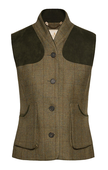 Ladies House of Bruar Saxony Tweed Sporting Waistcoat