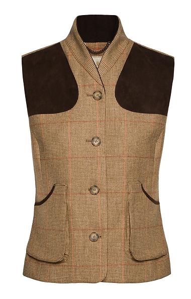 Ladies House of Bruar Saxony Tweed Sporting Waistcoat