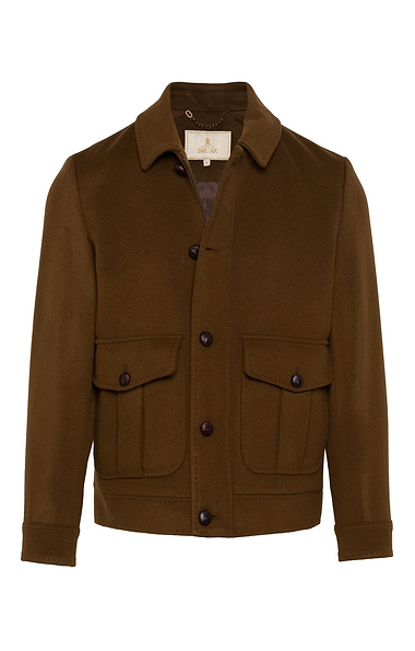 Men's Wool Cashmere Bomber Jacket