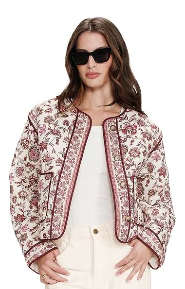 Ladies Grace & Mila Vahina Printed Quilt Jacket