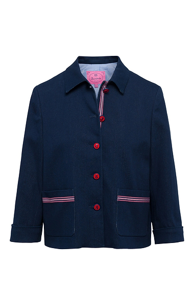 Ladies Sal Denim Trim Jacket
