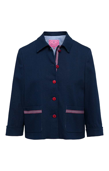 Ladies Sal Denim Trim Jacket