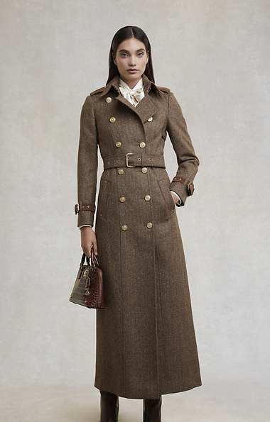 Ladies Holland Cooper Full Length Marlborough Trench Coat