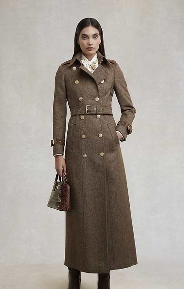Ladies Holland Cooper Full Length Marlborough Trench Coat
