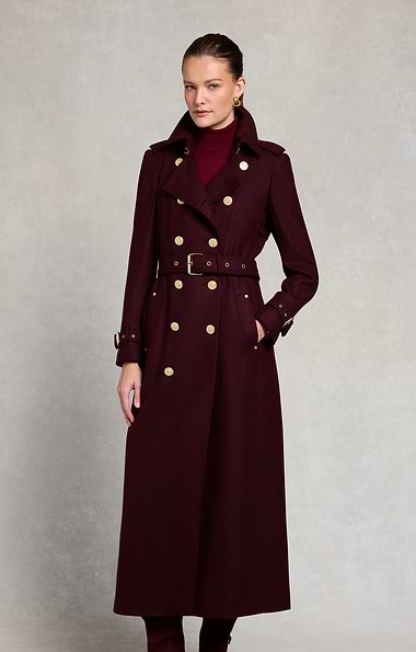 Ladies Holland Cooper Full Length Marlborough Trench Coat