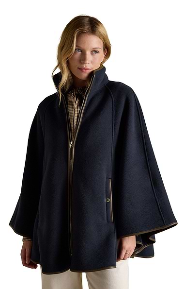 Ladies Joules Heritage Fleece Longline Cape