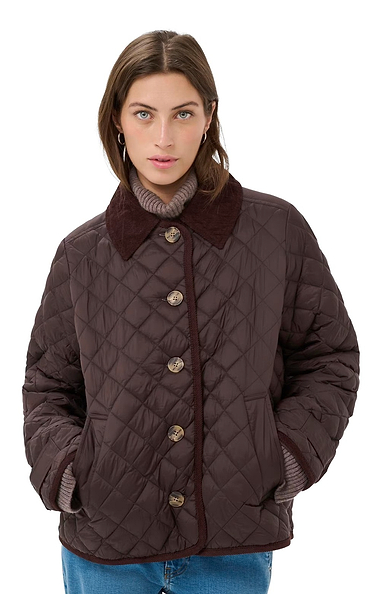 Ladies Part Two Safiya Quilt Cord Collar Jacket