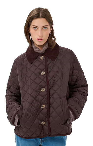 Ladies Part Two Safiya Quilt Cord Collar Jacket