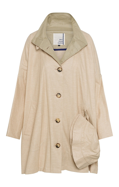 Ladies Pret Pour Partir Waxed Linen Liberty Trim Mac