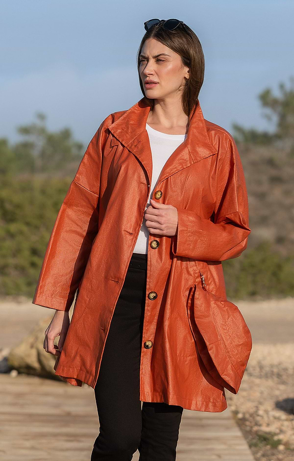Ladies Pret Pour Partir Waxed Linen Liberty Trim Mac