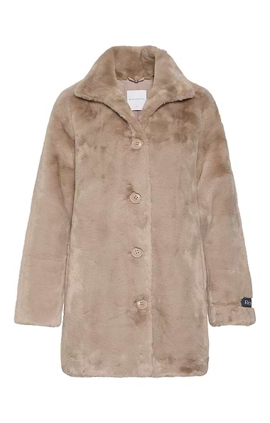 Ladies 3/4 Faux Fur Coat