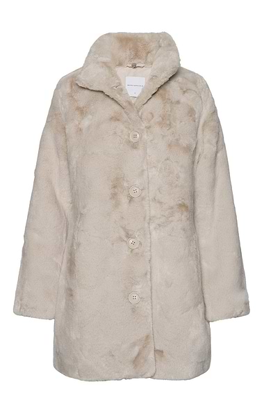 Ladies 3/4 Faux Fur Coat