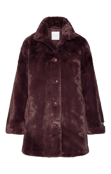 Ladies 3/4 Faux Fur Coat