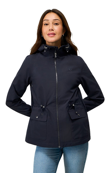 Ladies Crew Clothing Hooded Waterproof Raincoat