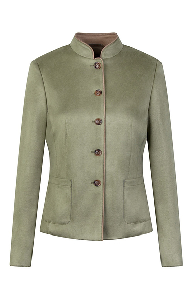 Ladies Faux Suede Tailored Jacket