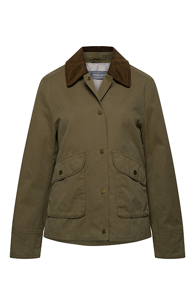 Ladies Corduroy Detail Utility Jacket