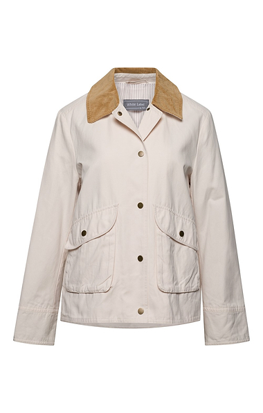 Ladies Corduroy Detail Utility Jacket