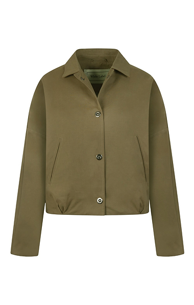 Ladies Button-through Bomber Jacket