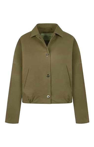 Ladies Button-through Bomber Jacket