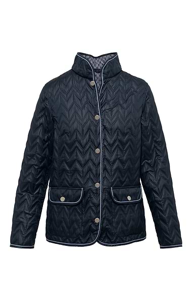 Ladies Country Chevron Quilted Jacket