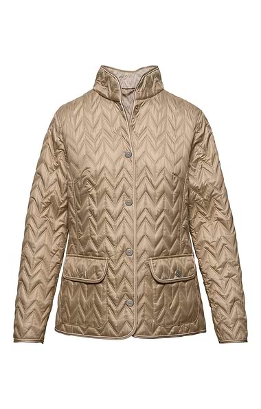 Ladies Country Chevron Quilted Jacket