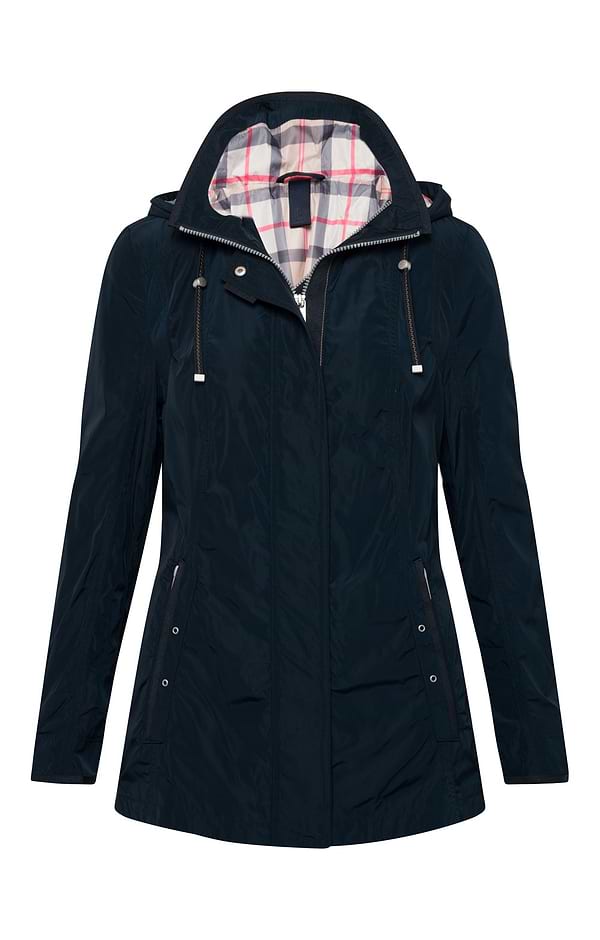 Ladies Water Repellent Tartan Lined Coat