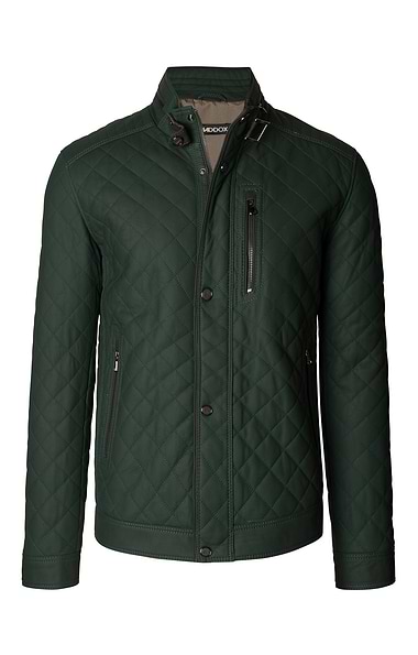 Men's Quilted Leather Jacket