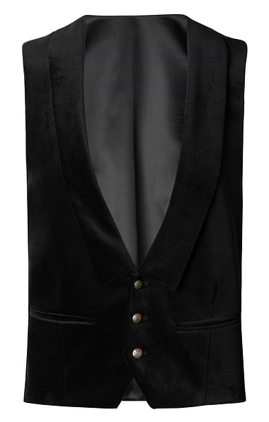 Men's Velvet Kilt Waistcoat
