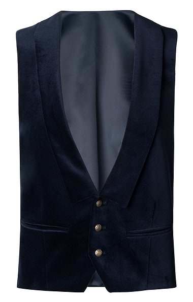 Men's Velvet Kilt Waistcoat