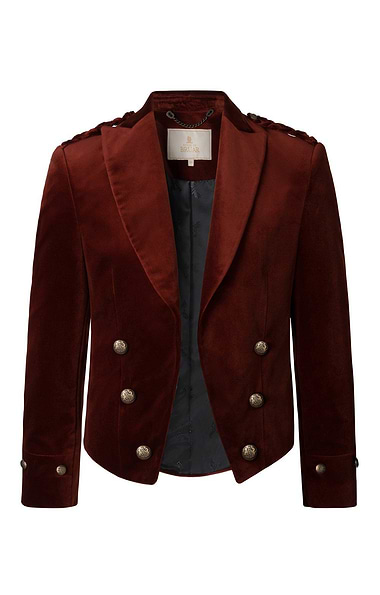 Men's Velvet Kilt Jacket