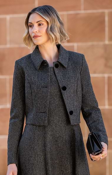 Ladies Tweed Bolero Dress Jacket