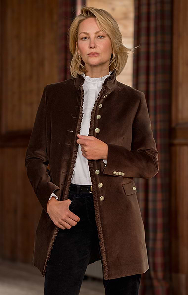 Ladies Victorian Velvet Cheltenham Jacket